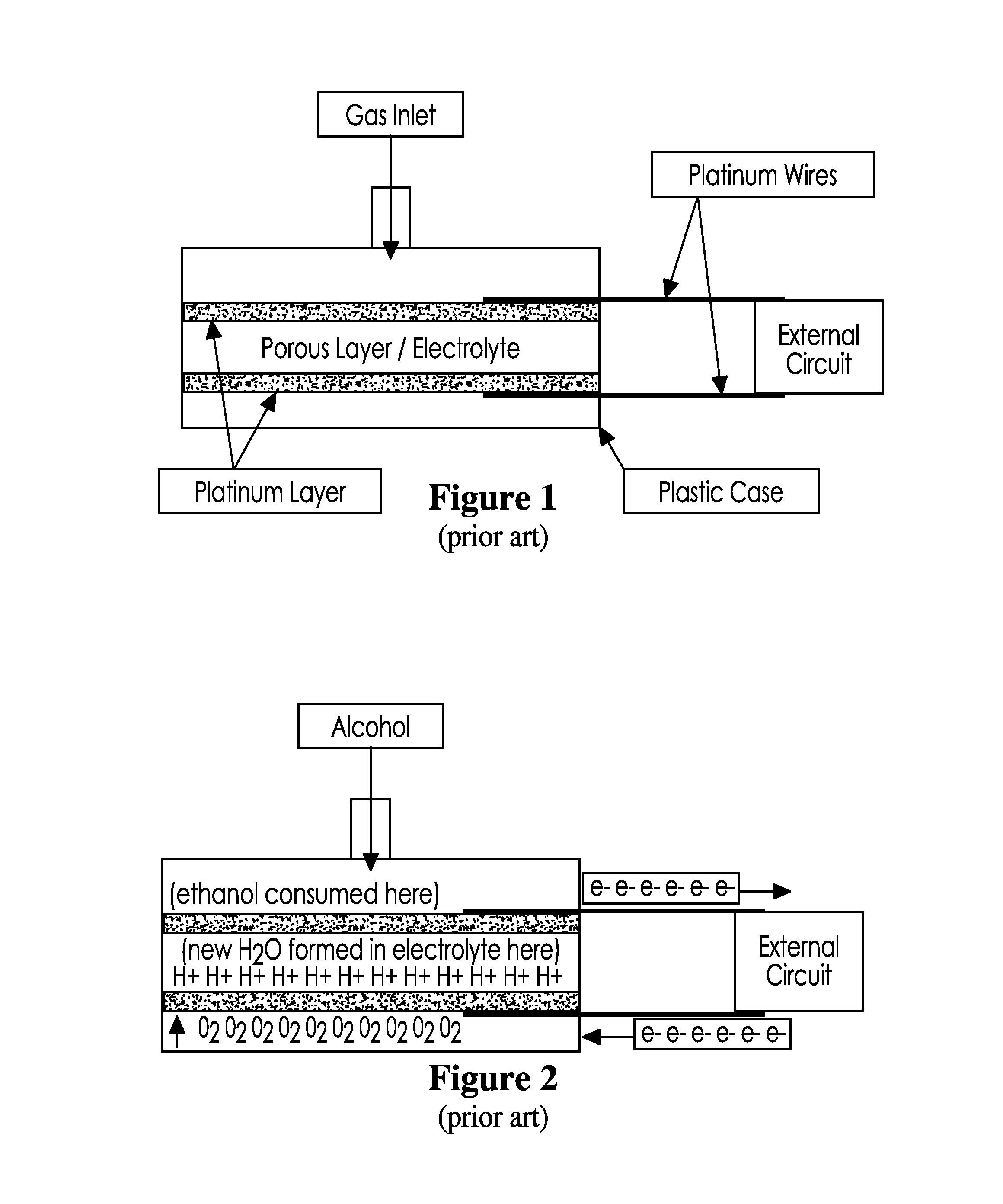 Fuel cell for use in an alcohol breath tester