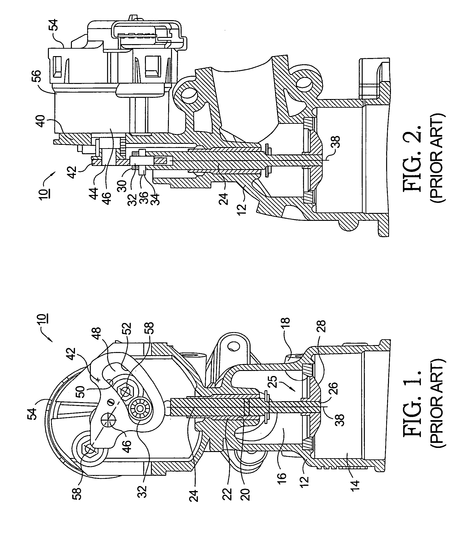 Rotary-actuated exhaust gas recirculation valve having a seating force attenuator