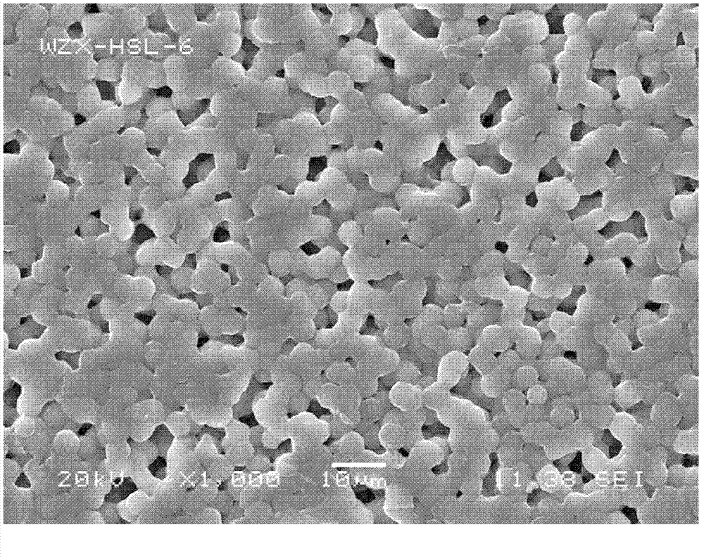 Method for preparing porous composite polymer electrolyte film through gas volatilization