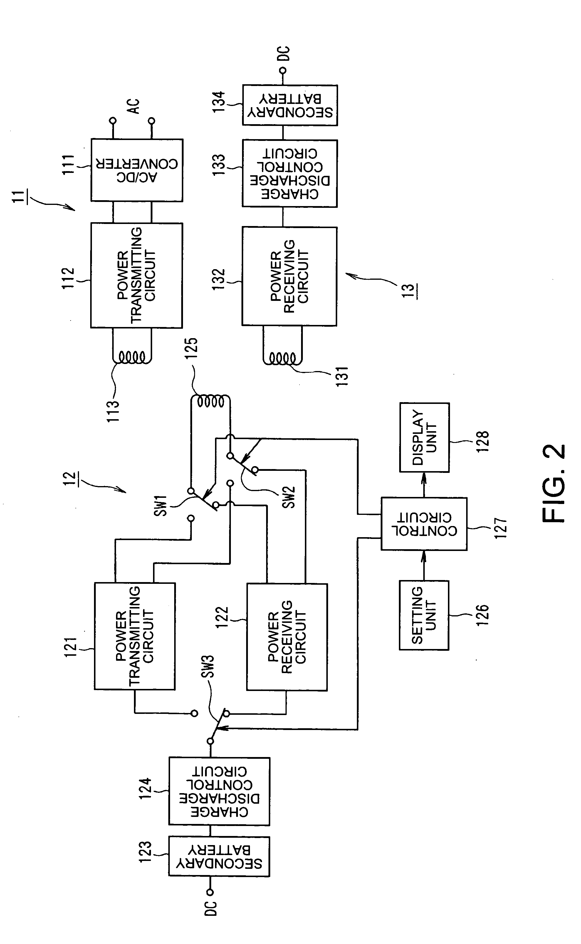 Contactless power transmitting device