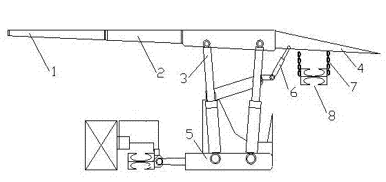 Device for filling roadway