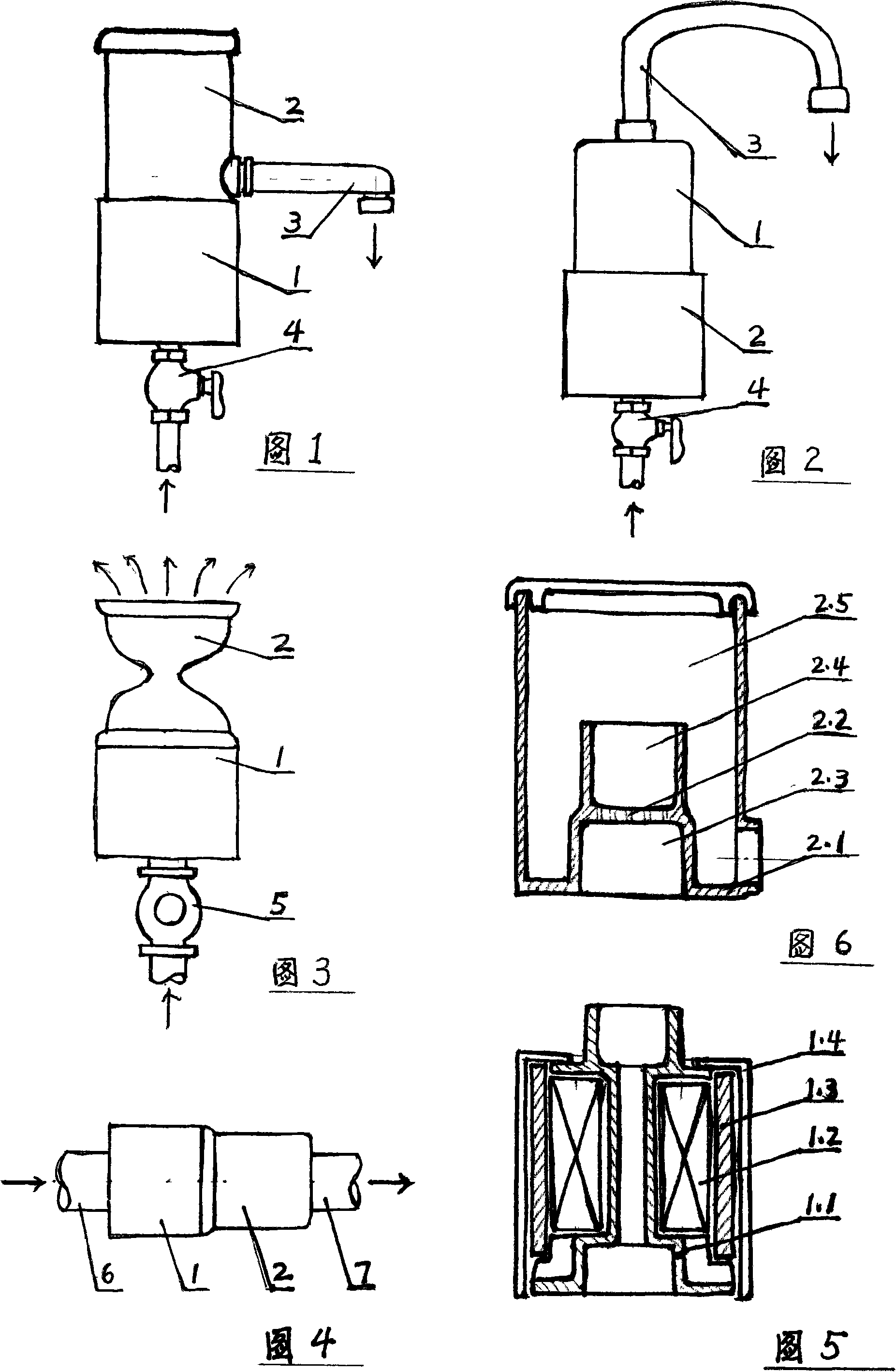 Sterilization and oxygenation device for active water with physical method
