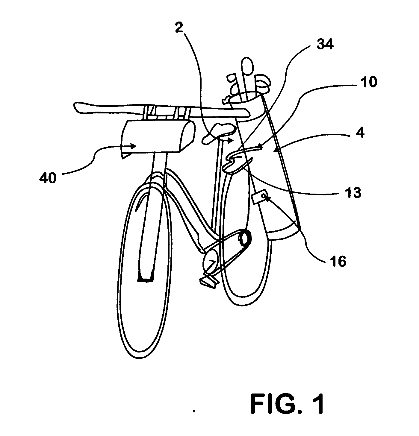 Bicycle golf bag