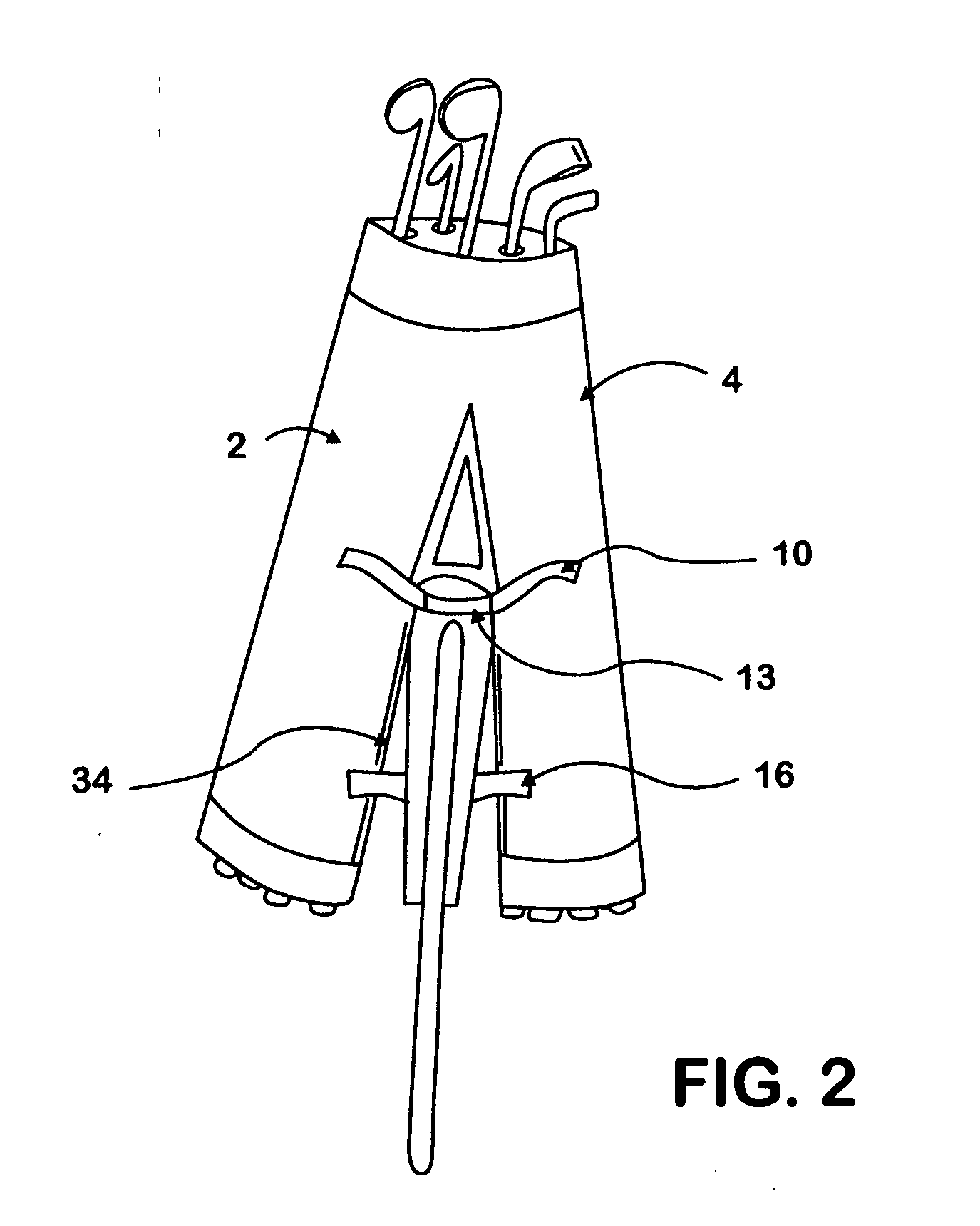 Bicycle golf bag