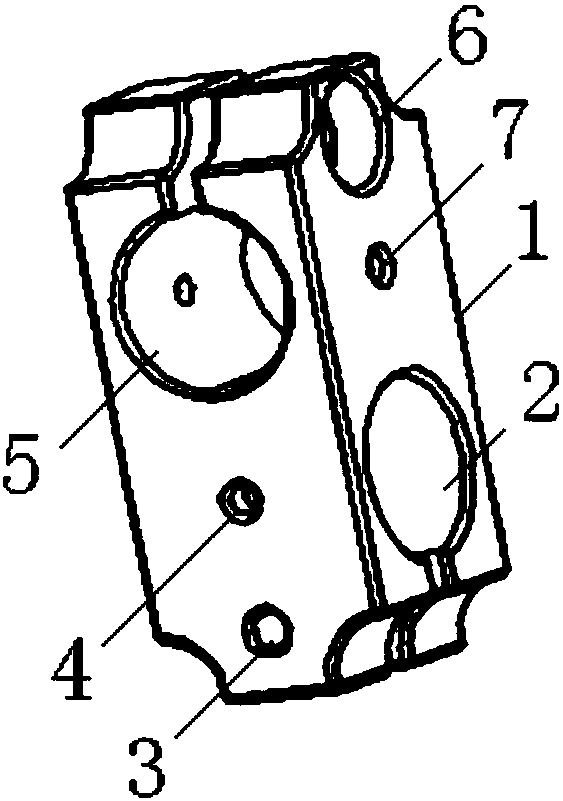 An automatic line clamping adapter block