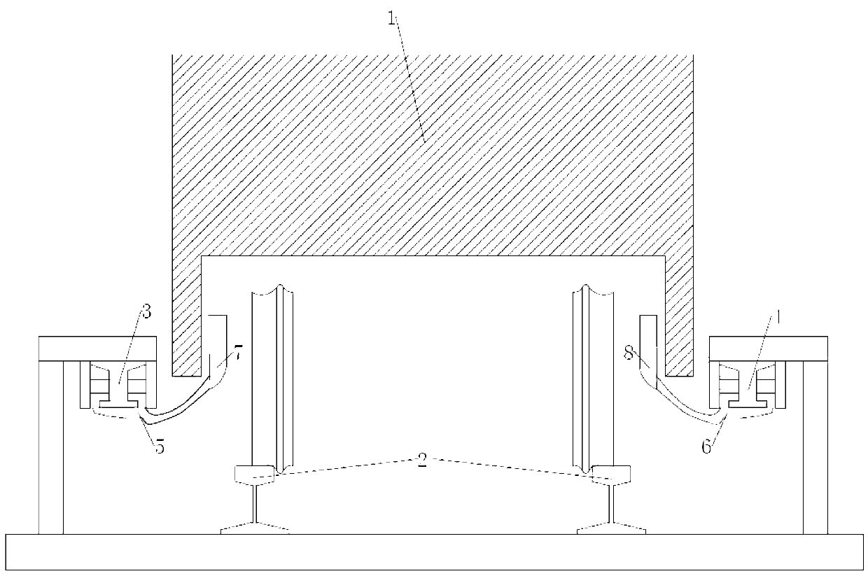 Rail transit double-contact-rail power supply system