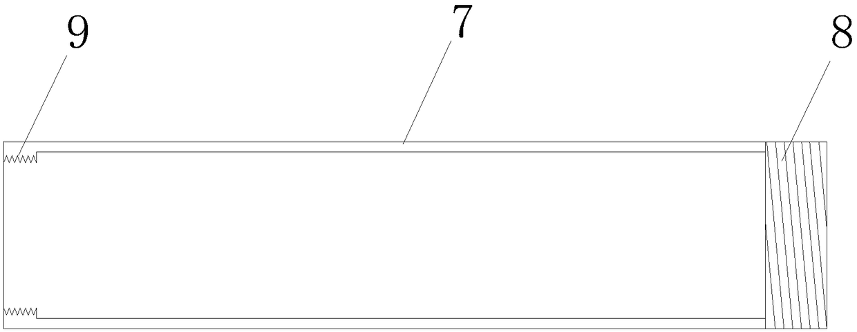 Variable diameter radial uniform uncoupling continuous charging structure and charging method thereof