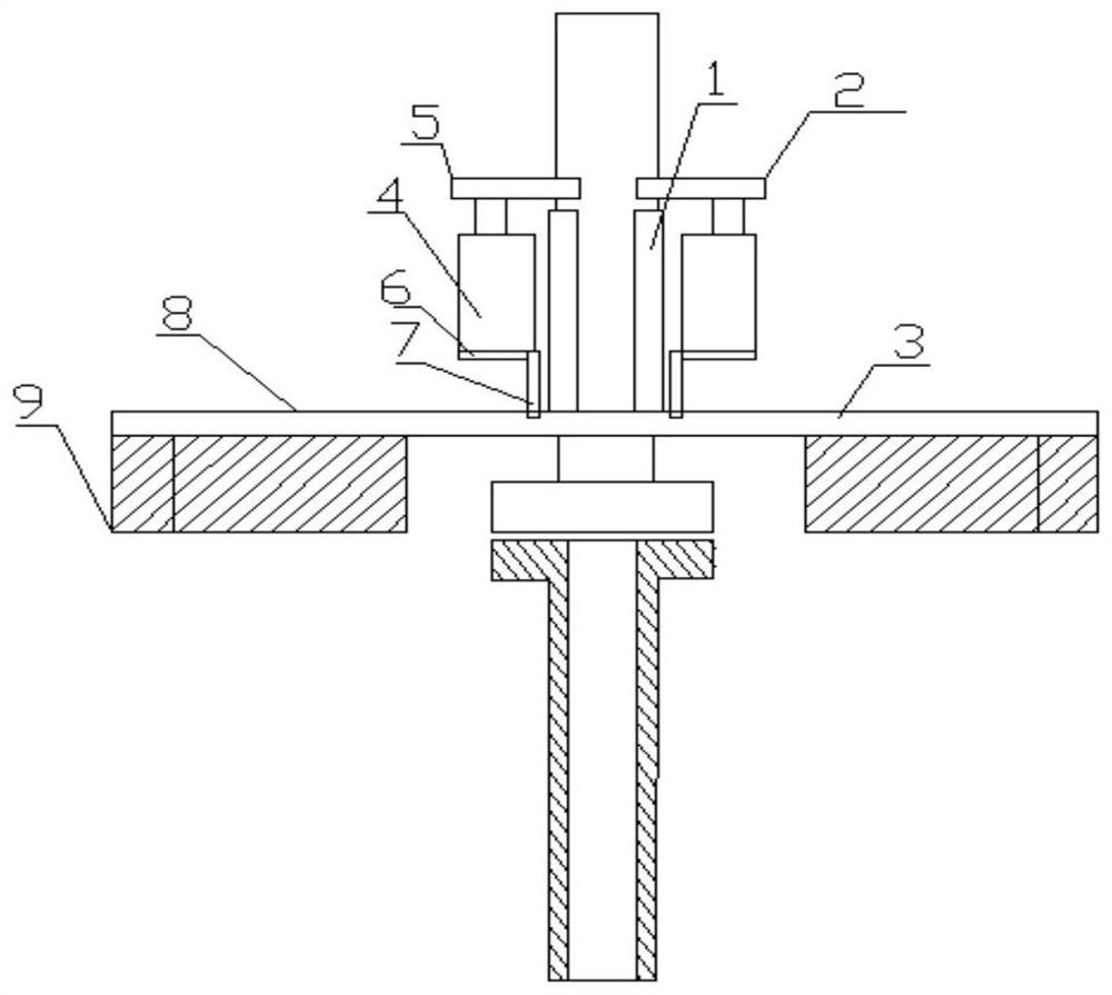 Quick replacement device and replacement method for continuous casting ladle tank protective sleeve pipe