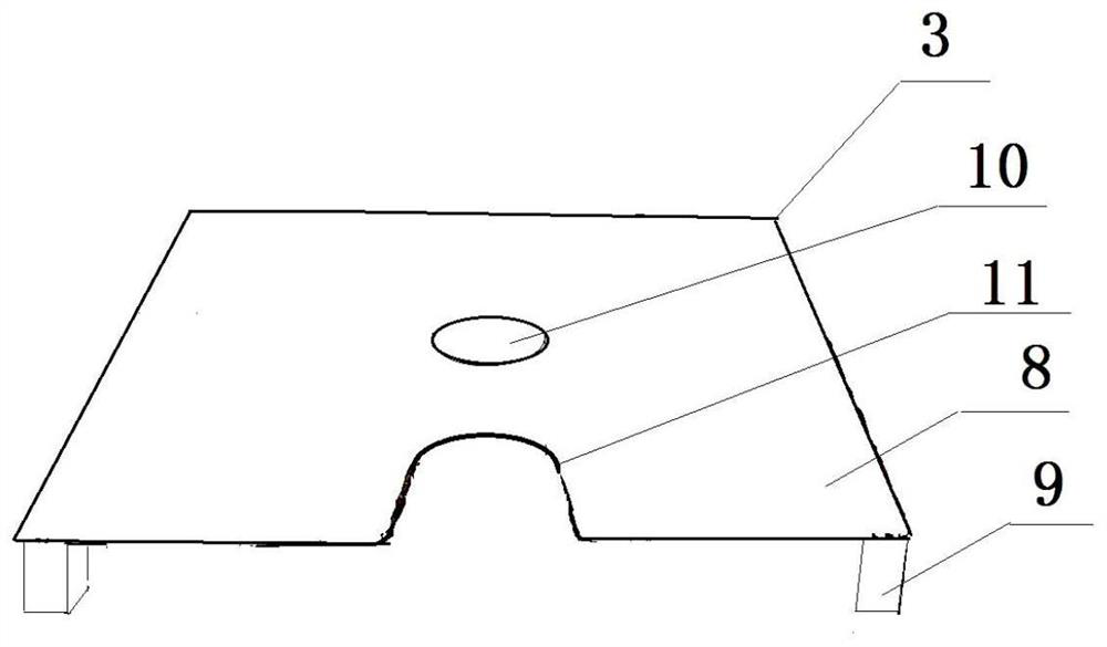 Quick replacement device and replacement method for continuous casting ladle tank protective sleeve pipe