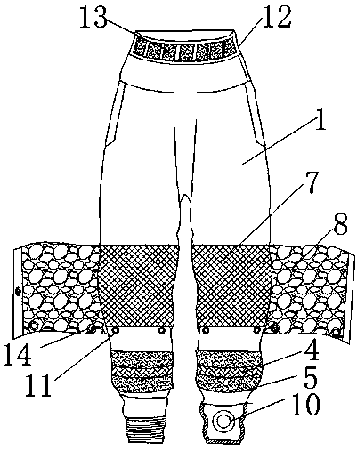 Knitted garment for outdoor fitness