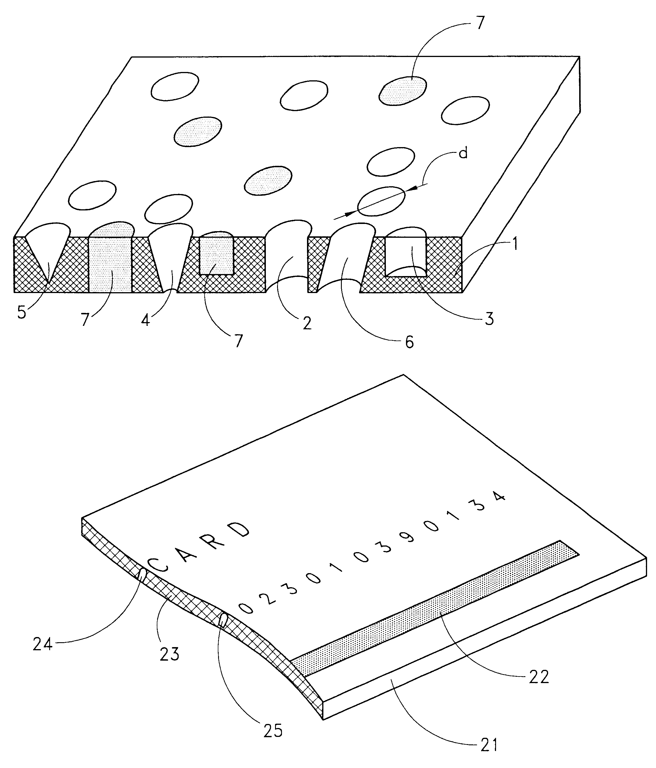 Tape data carrier, method and device for manufacturing the same