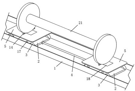 Reversible linkage positioning weaving shaft transfer rail axle car