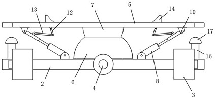 Reversible linkage positioning weaving shaft transfer rail axle car