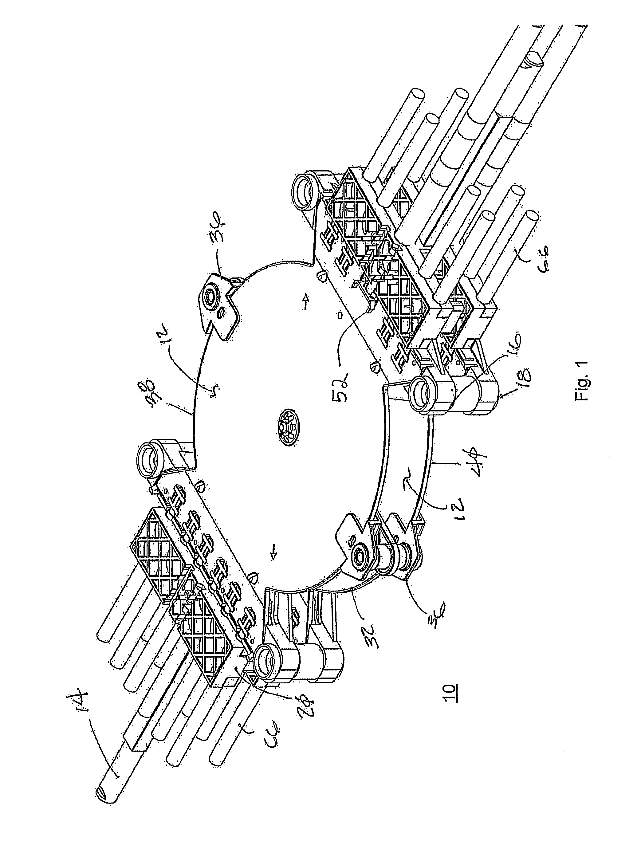 Plural phase shifter assembly having wiper PCBs movable by a pivot arm/throw arm assembly