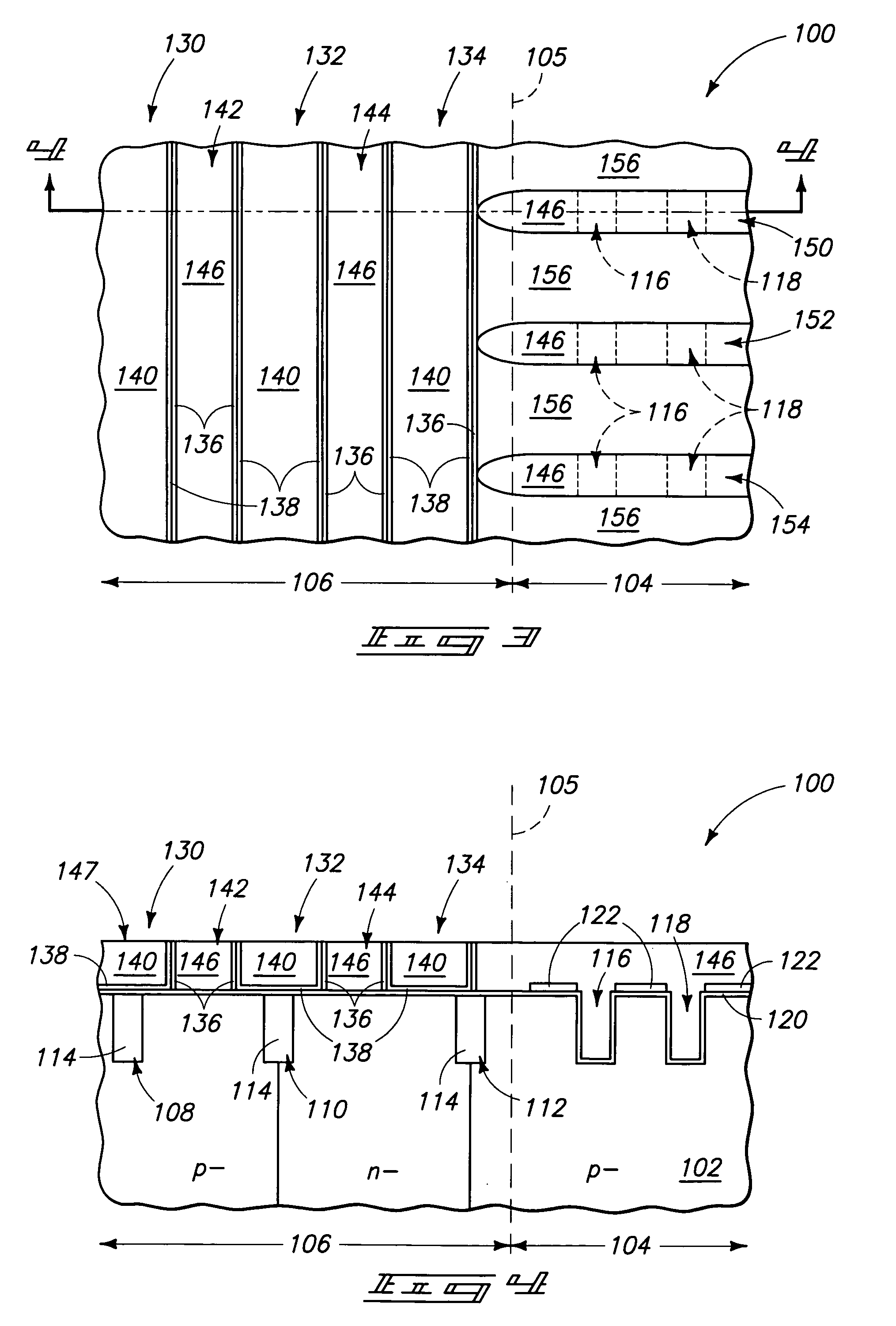 Methods of forming devices associated with semiconductor constructions