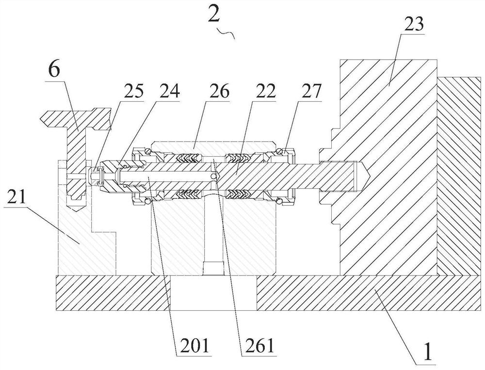 High-pressure fluid nozzle detection workbench