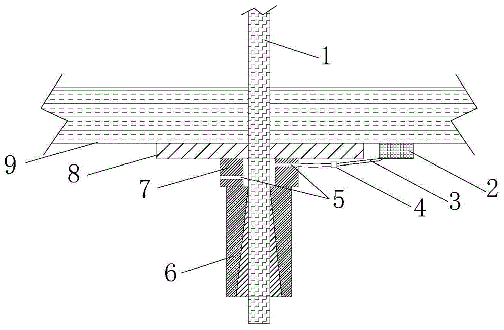 Device and method for releasing anchoring of mining chemical anchor rope