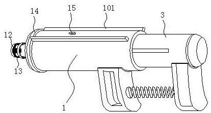 Nasopharynx flushing device for head radiotherapy nursing