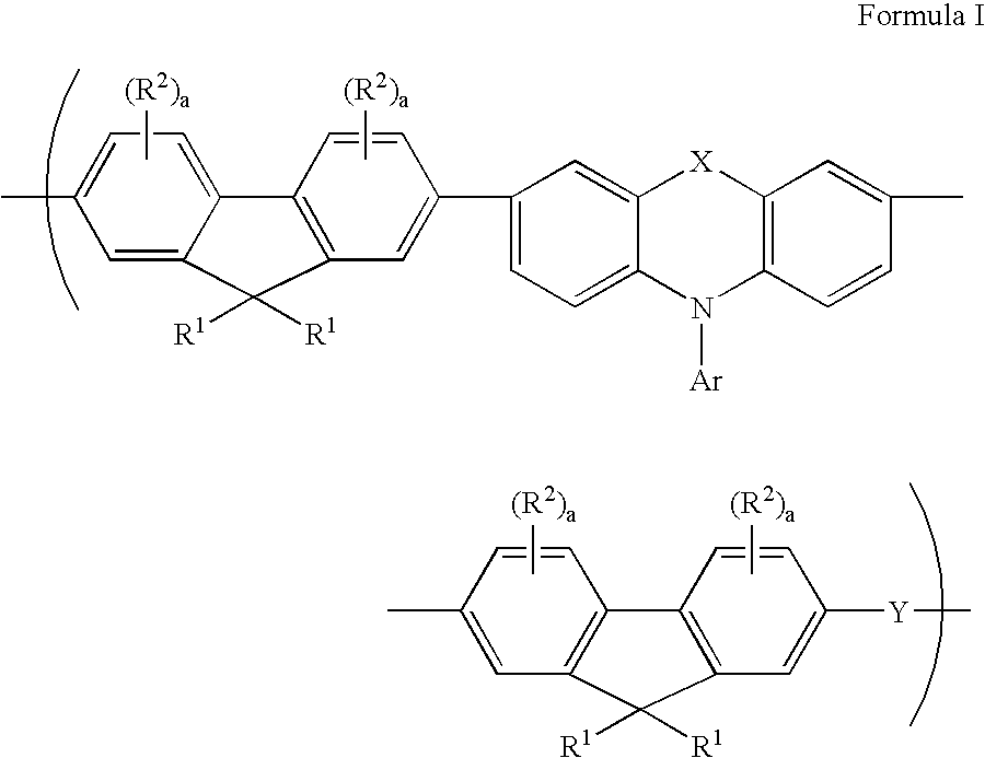 Tricyclic arylamine containing polymers and electronic devices therefrom