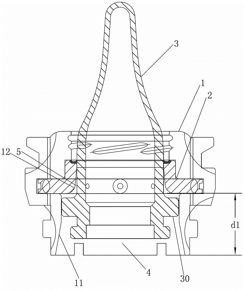 A stamping assembly capable of reducing stamping pressure