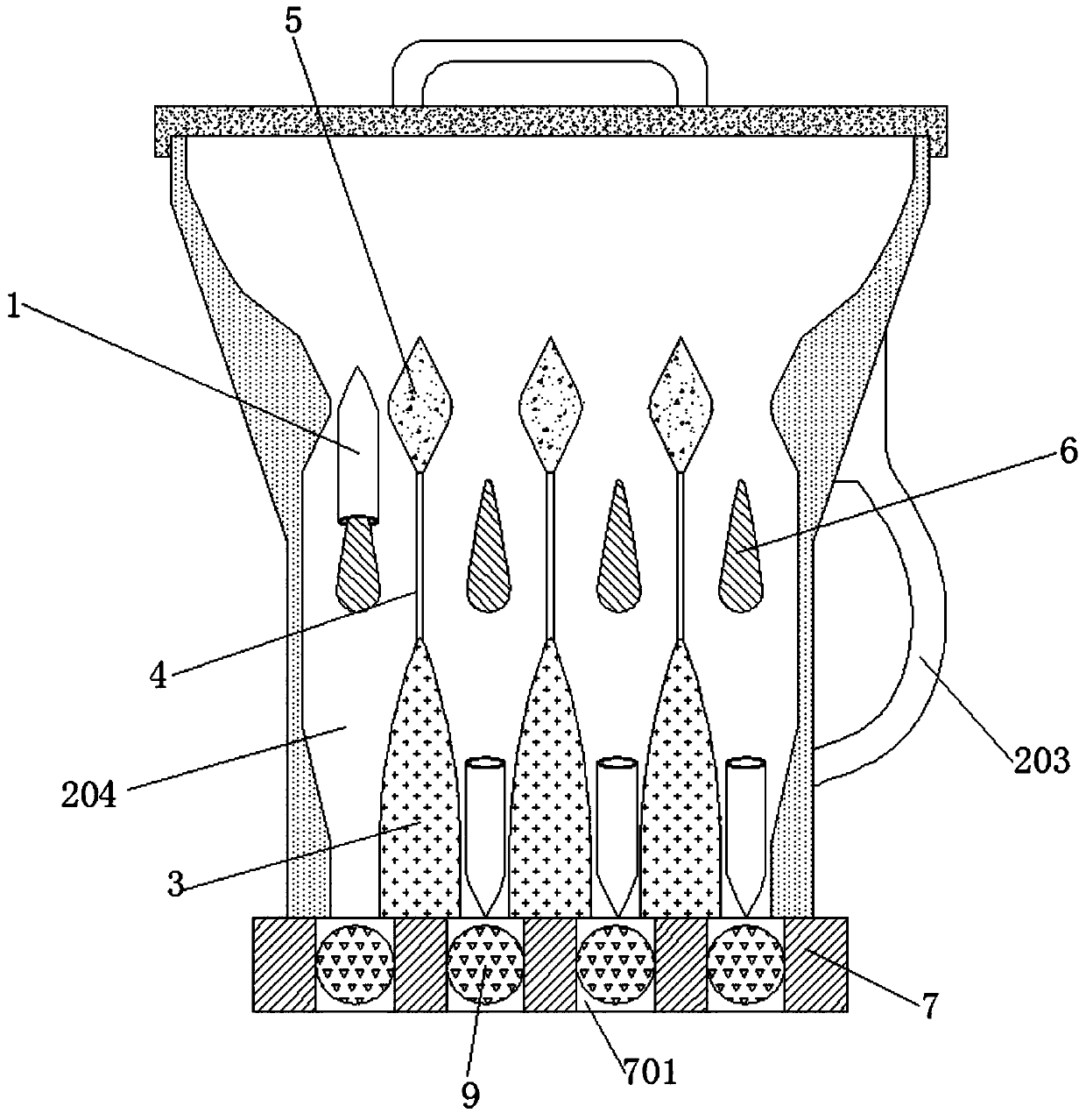 Pipette tip filling device