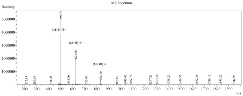 Anti-enzymolysis branched antibacterial peptide Pal-CRKP as well as preparation method and application thereof