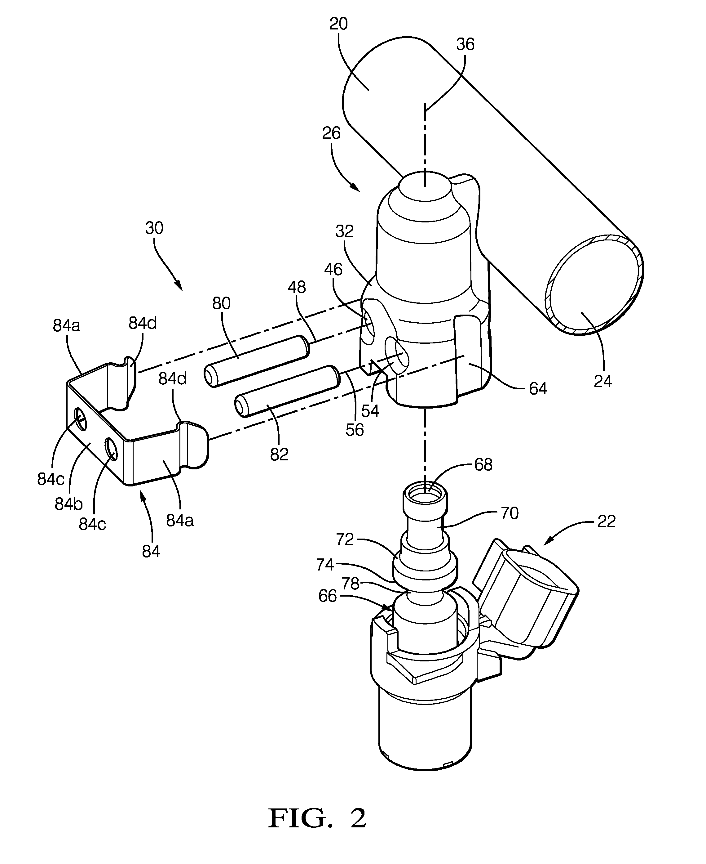 Arrangement for retaining a fuel injector to a fuel rail socket