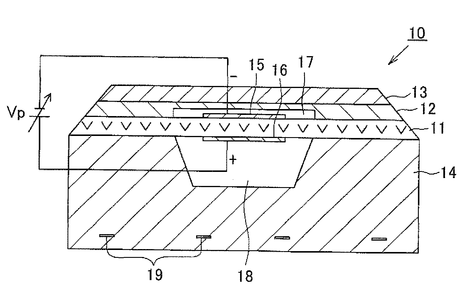 Detection device for detecting impedance of sensor element in gas sensor and sensor unit equipped with detection device