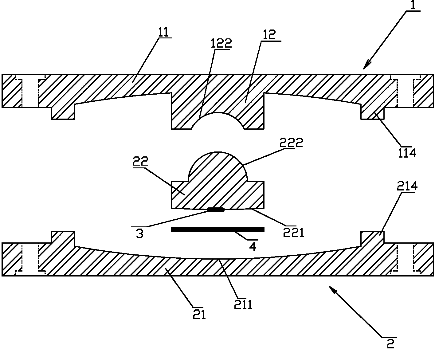 Friction pendulum vibration isolation device and pressure monitoring structure thereof