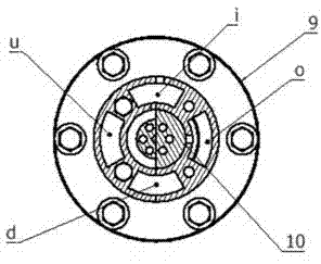 Electrical control rectifying valve of hydraulic electric feed energy shock absorber