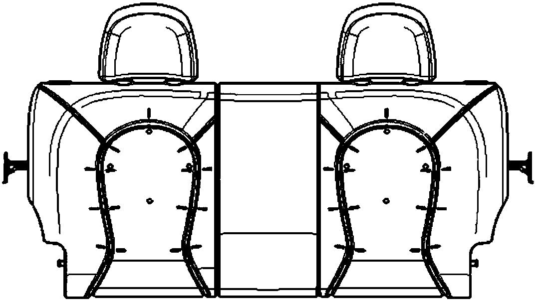 Locking bracket for adjusting angles of back-row seats