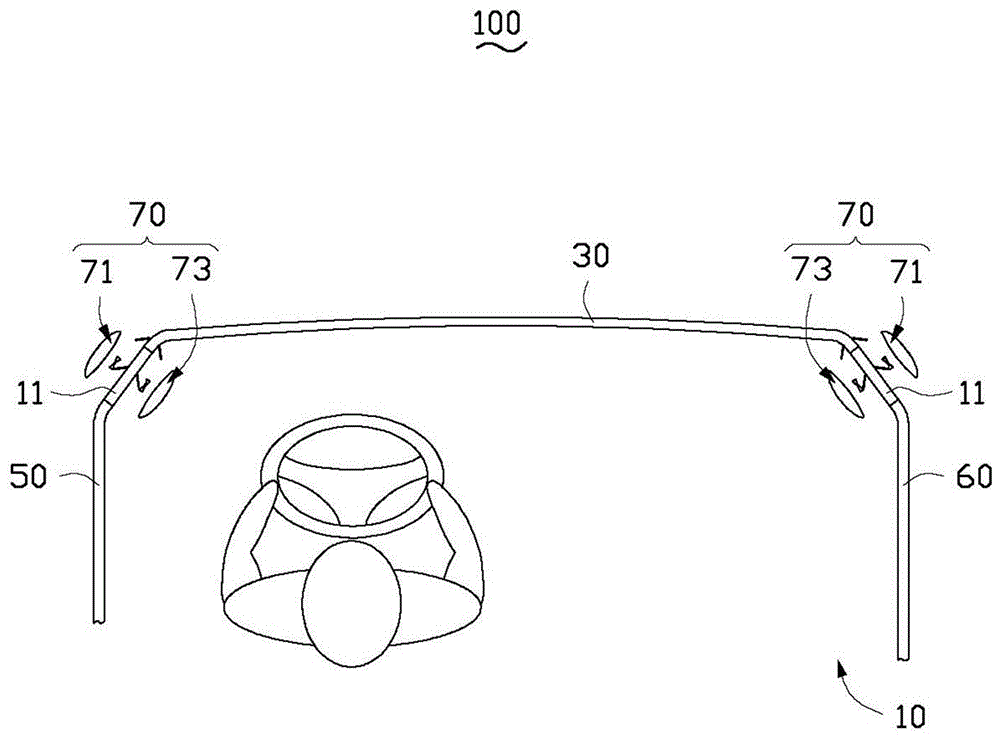 Automobile and the automobile blind zone mirror structure of the automobile