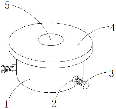 Simple three-claw centering clamp for steel pipe machining