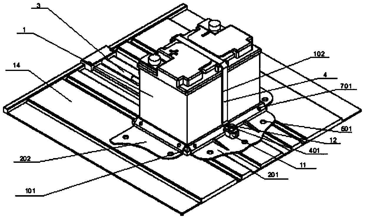 Storage battery assembly and automobile