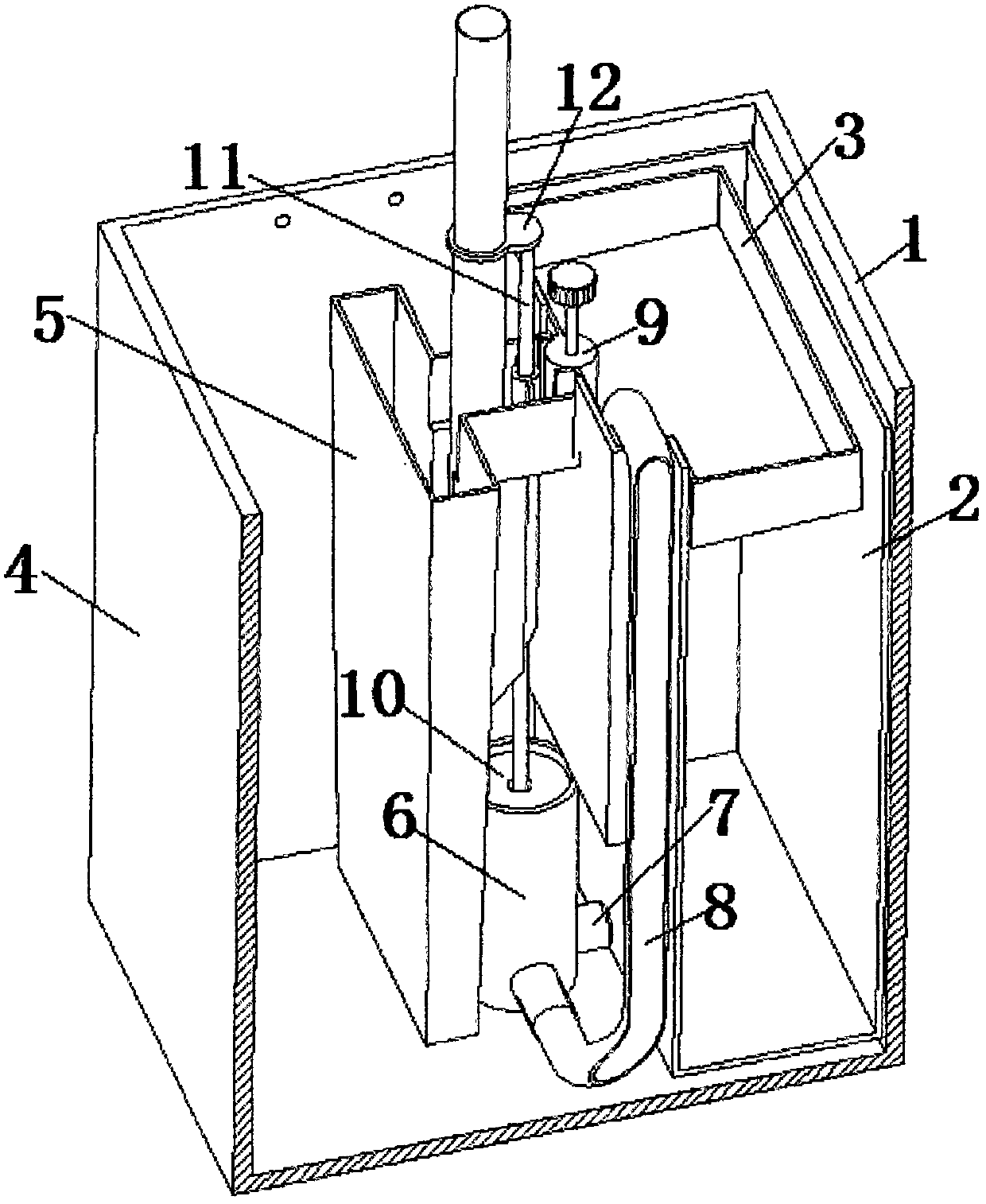 Cleaning device for slab mop