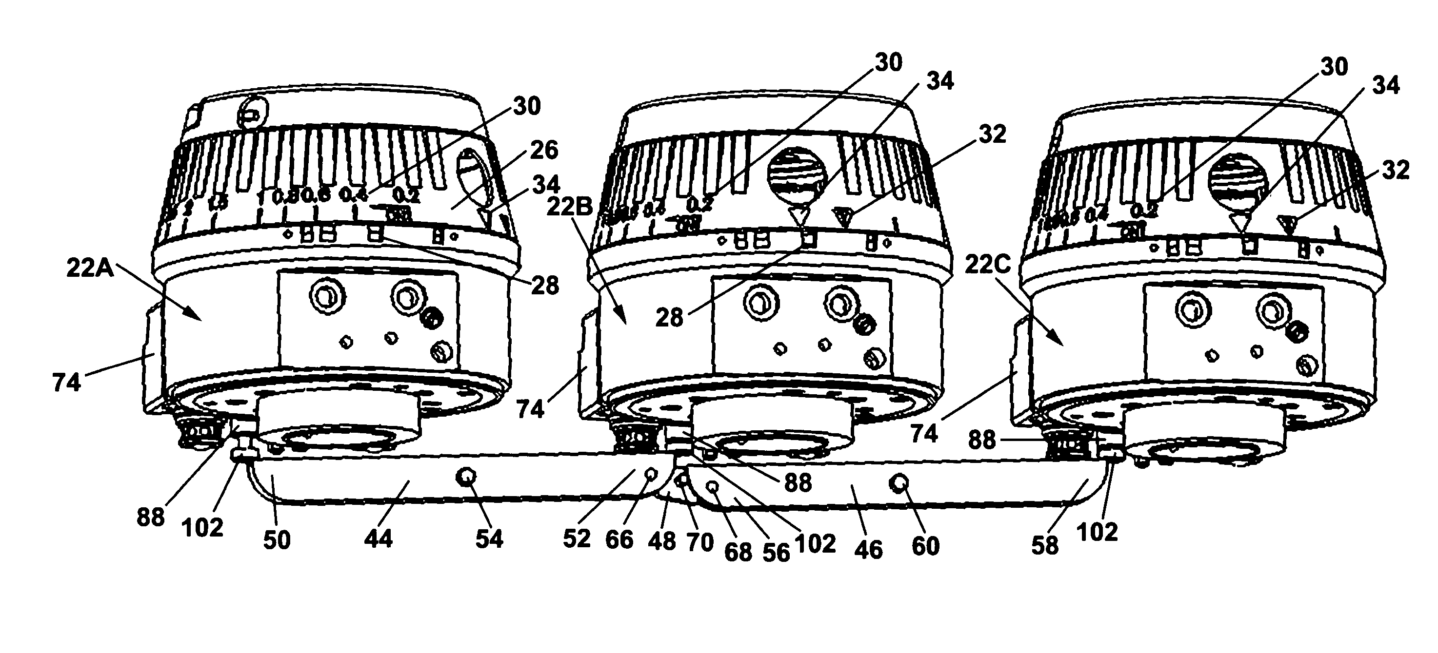 Interlock/exclusion systems for multiple vaporizer anesthesia machines