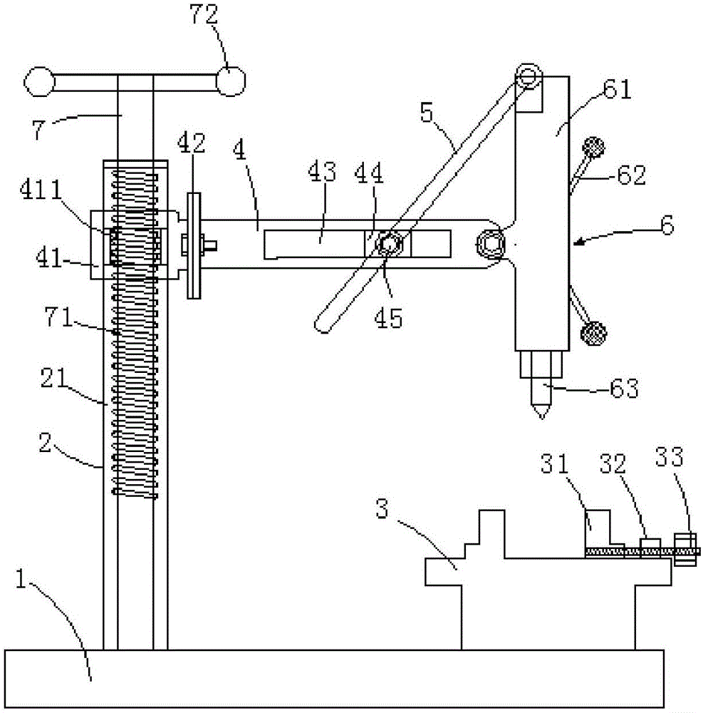 Small-scale vertical drilling machine