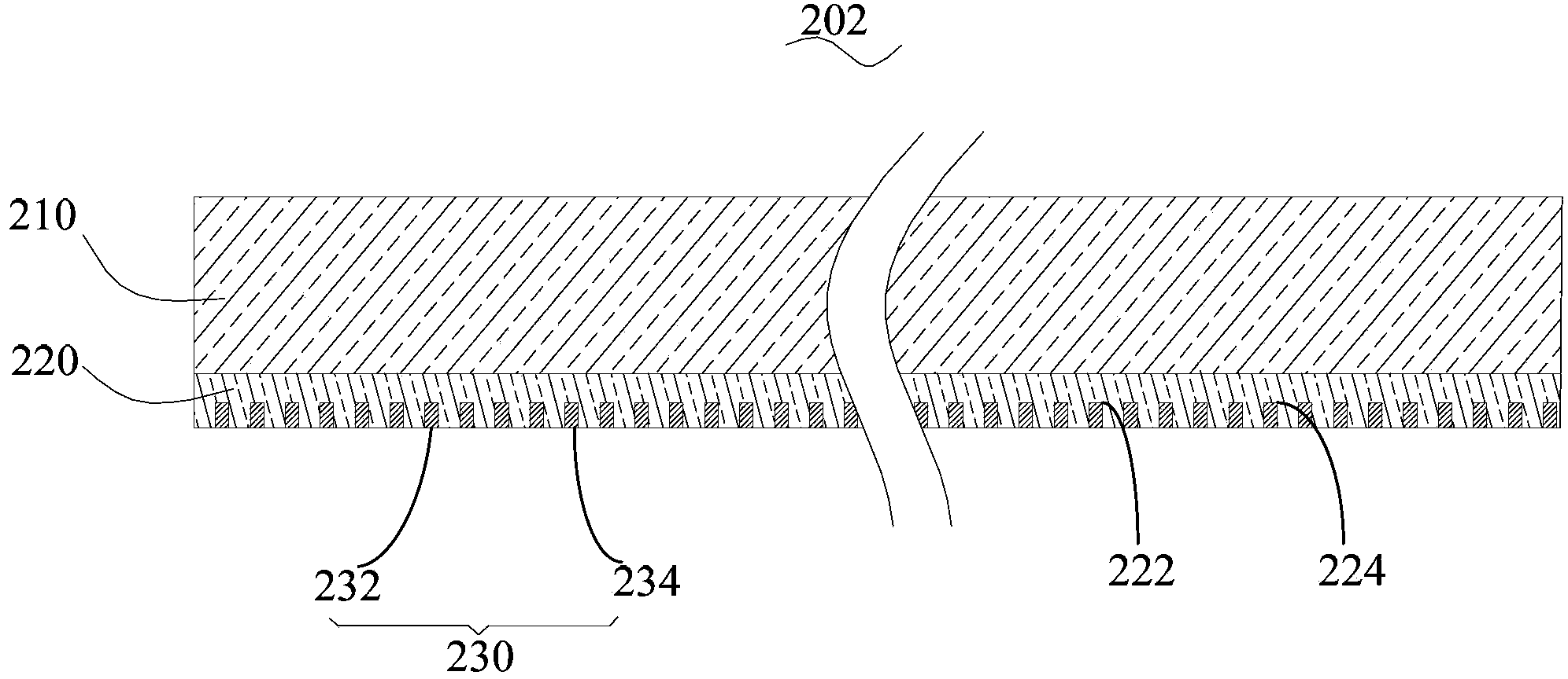 Light polarization and filtration module and touch display screen