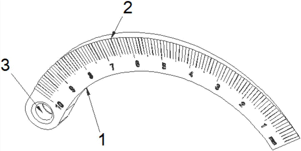 Gap measuring ruler and use method thereof