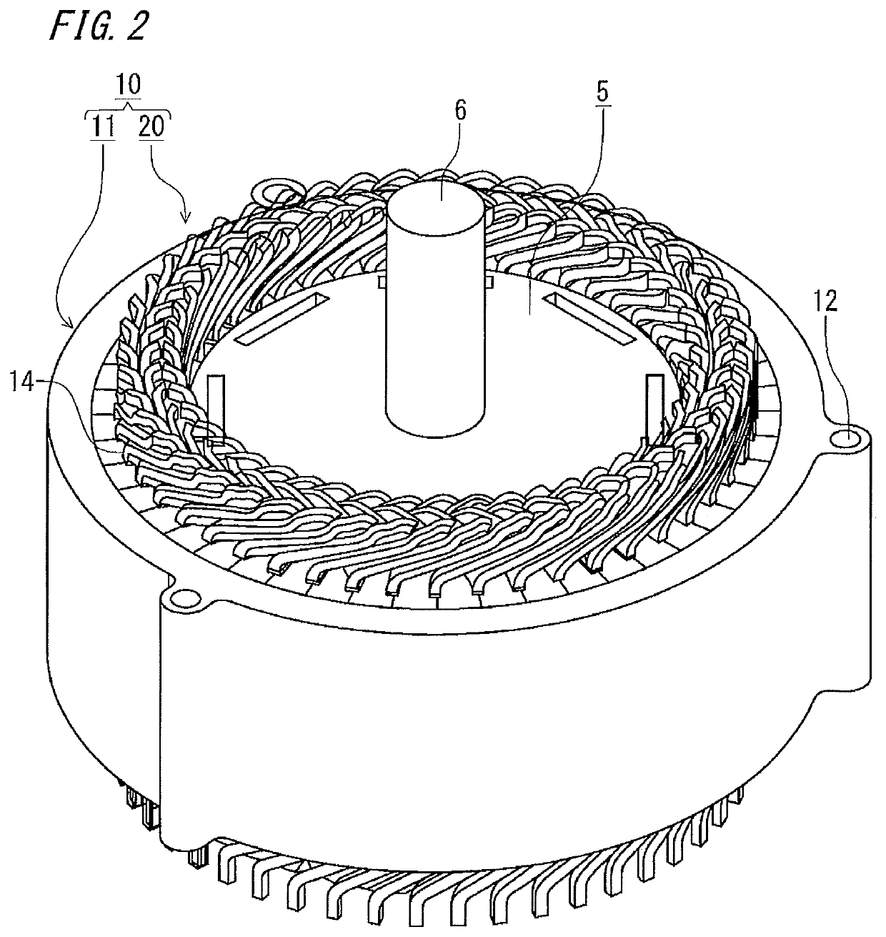 Method for producing armature, method for producing dynamo-electric machine, armature, dynamo-electric machine, and device for producing armature