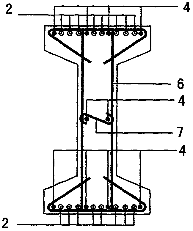 Prestressed reinforced concrete H-shaped support pile based on pre-tensioning method