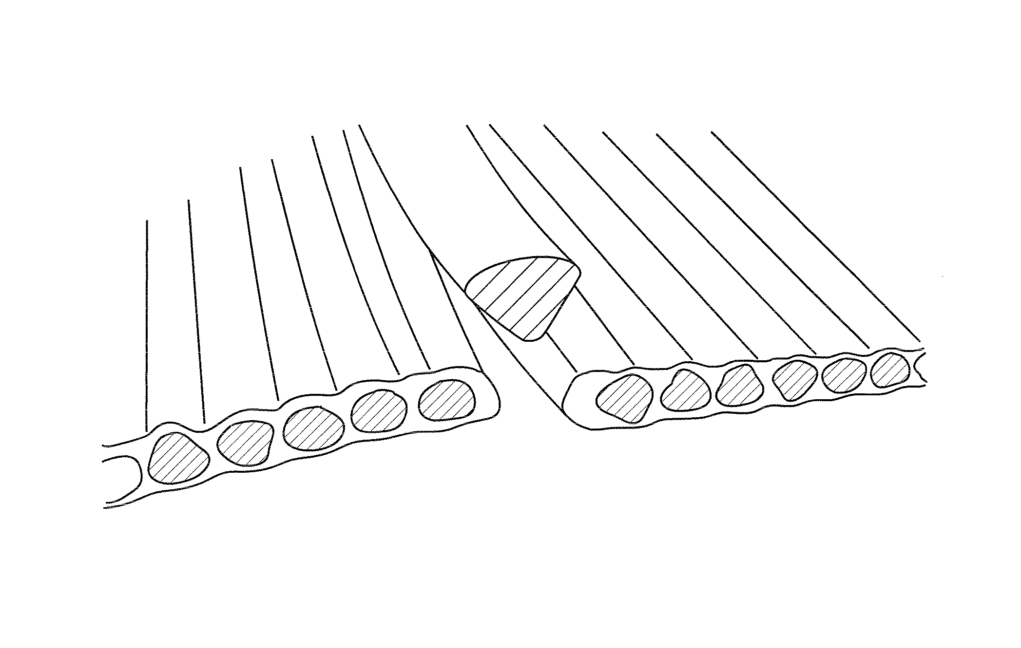 Industrial fabric comprising spirally wound material strips and method of making thereof
