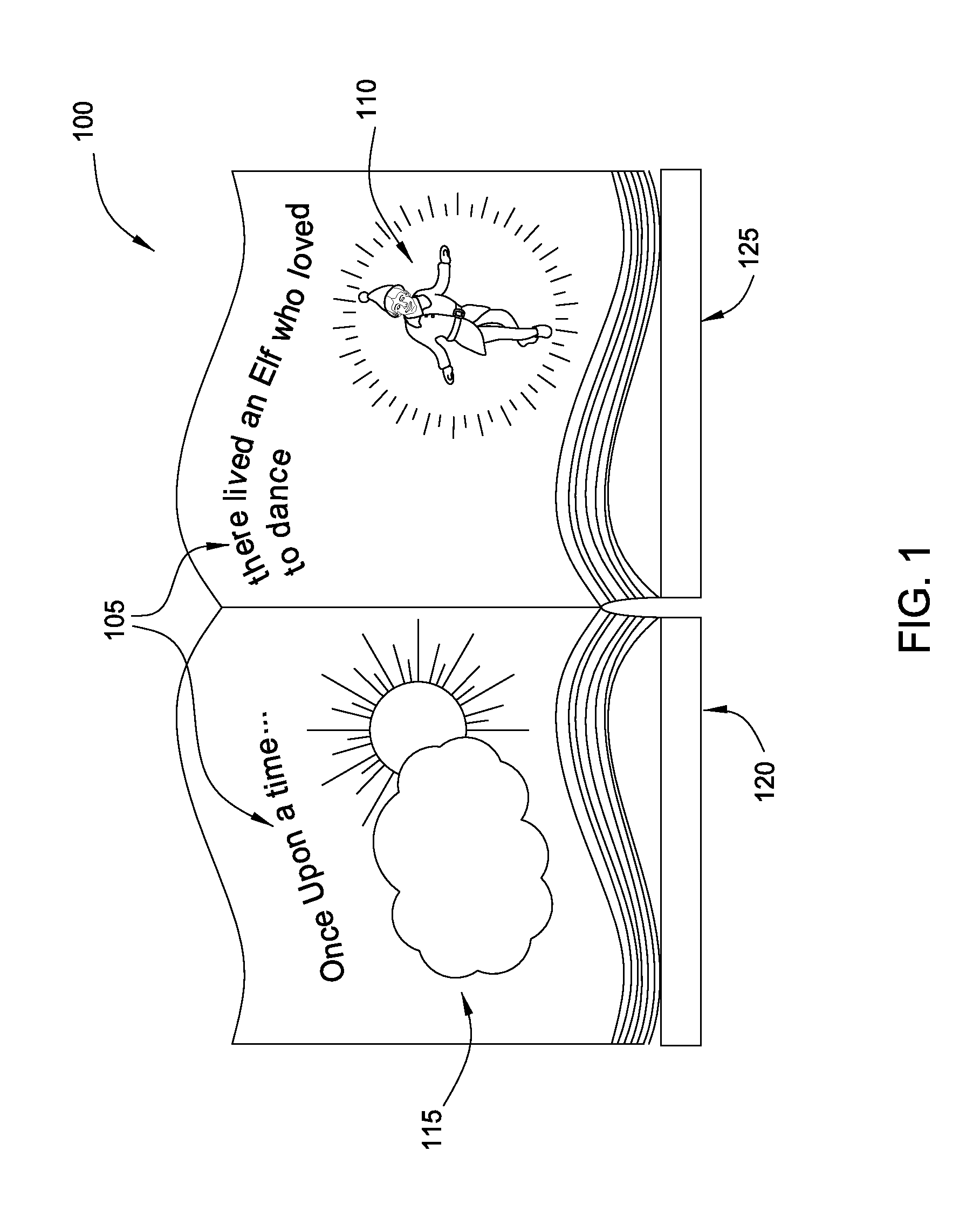 Animated document using an integrated projector