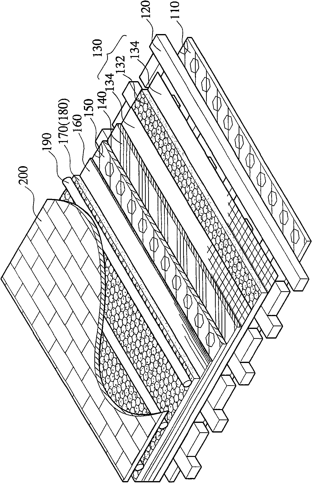 Storey noise control structure and method for constructing same
