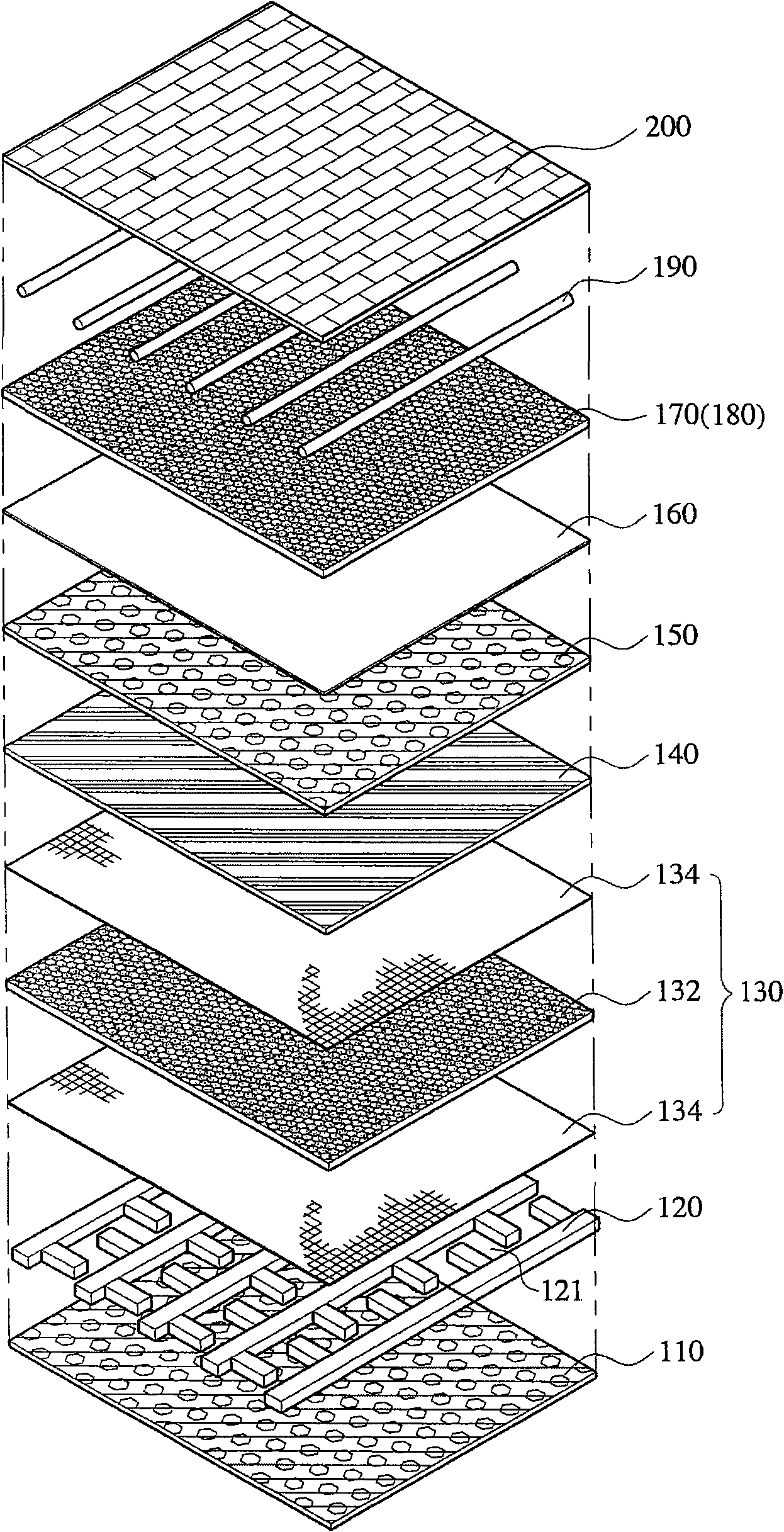 Storey noise control structure and method for constructing same