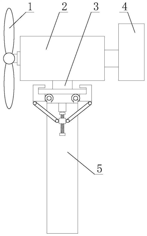 A wind power generator with deceleration function and convenient assembly and disassembly