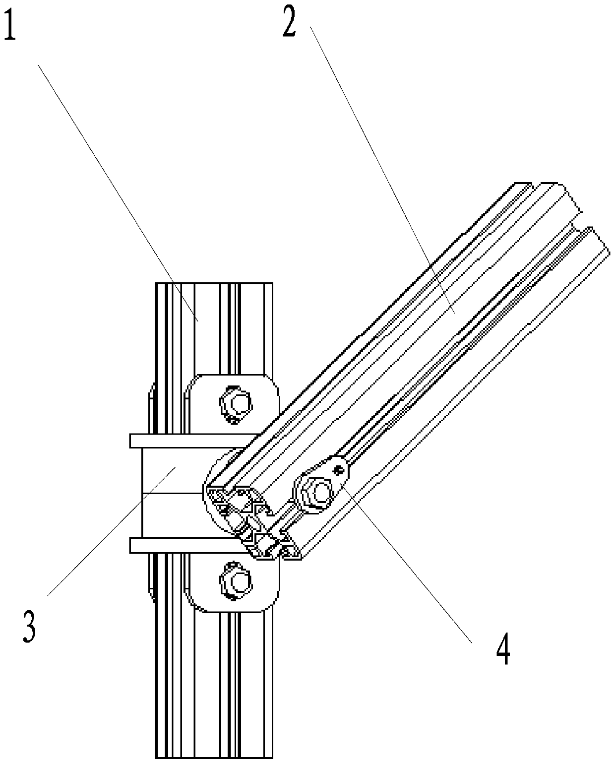 A multi-degree-of-freedom profile connection component