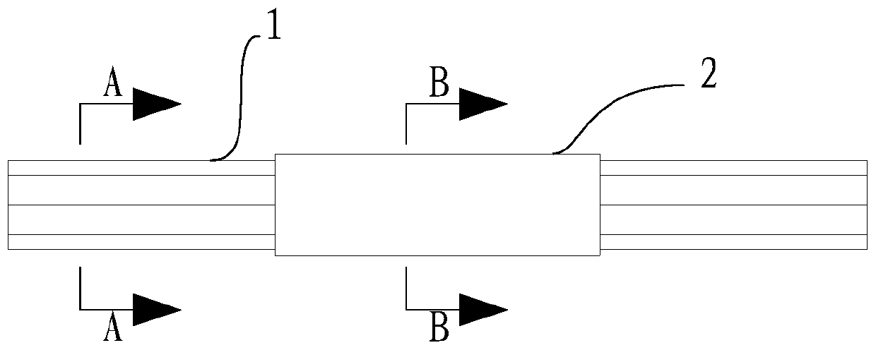 Input optical fiber and manufacturing method thereof, and optical fiber beam combiner and manufacturing method thereof