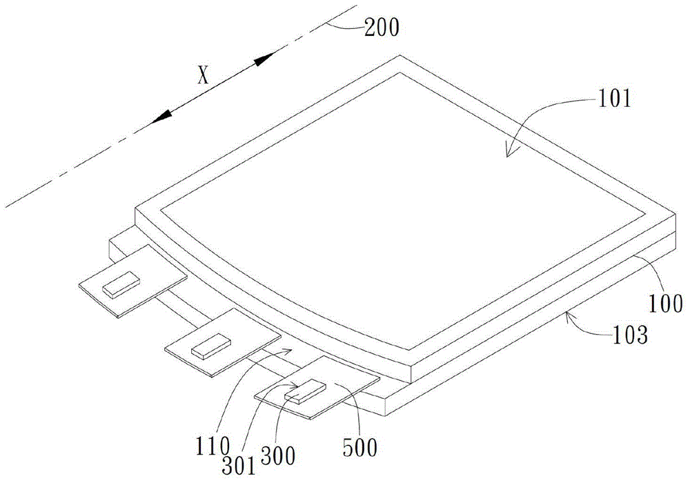 Cambered surface display module