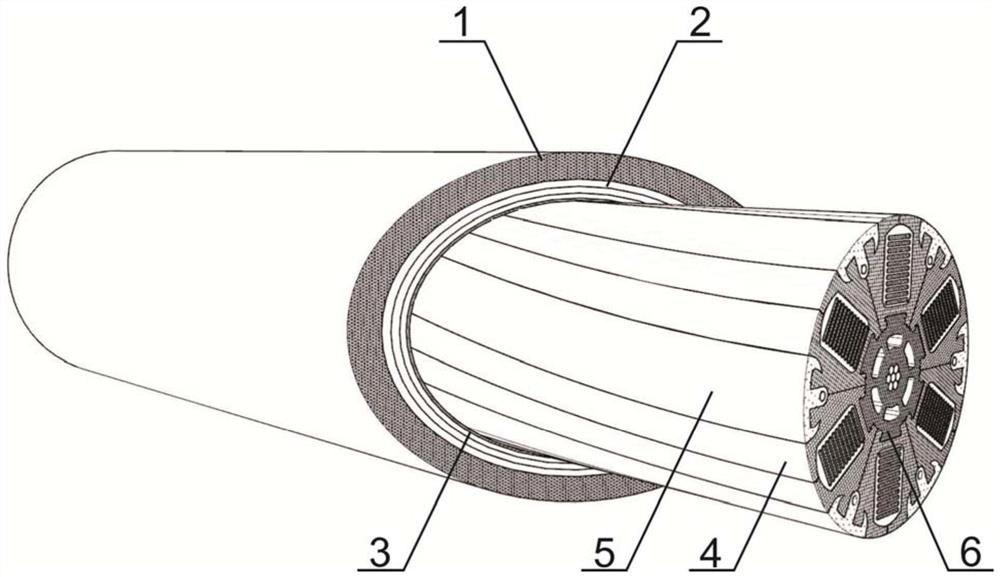 Combined skeleton optical cable